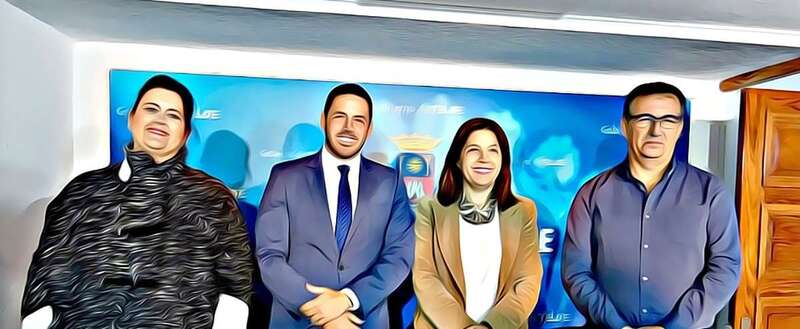 Imagen retocada de los representantes municipales que esta mañana presentaron el nuevo presupuesto municipal (Foto TA)